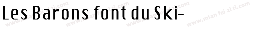 Les Barons font du Ski字体转换